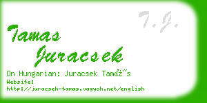 tamas juracsek business card